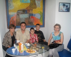 4.  with family immediately after harvestig