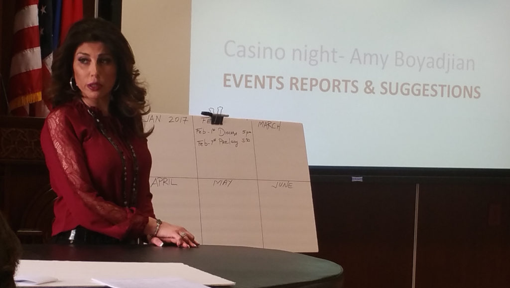 5. Amy Boyadjian's presentation about upcoming Casino Night